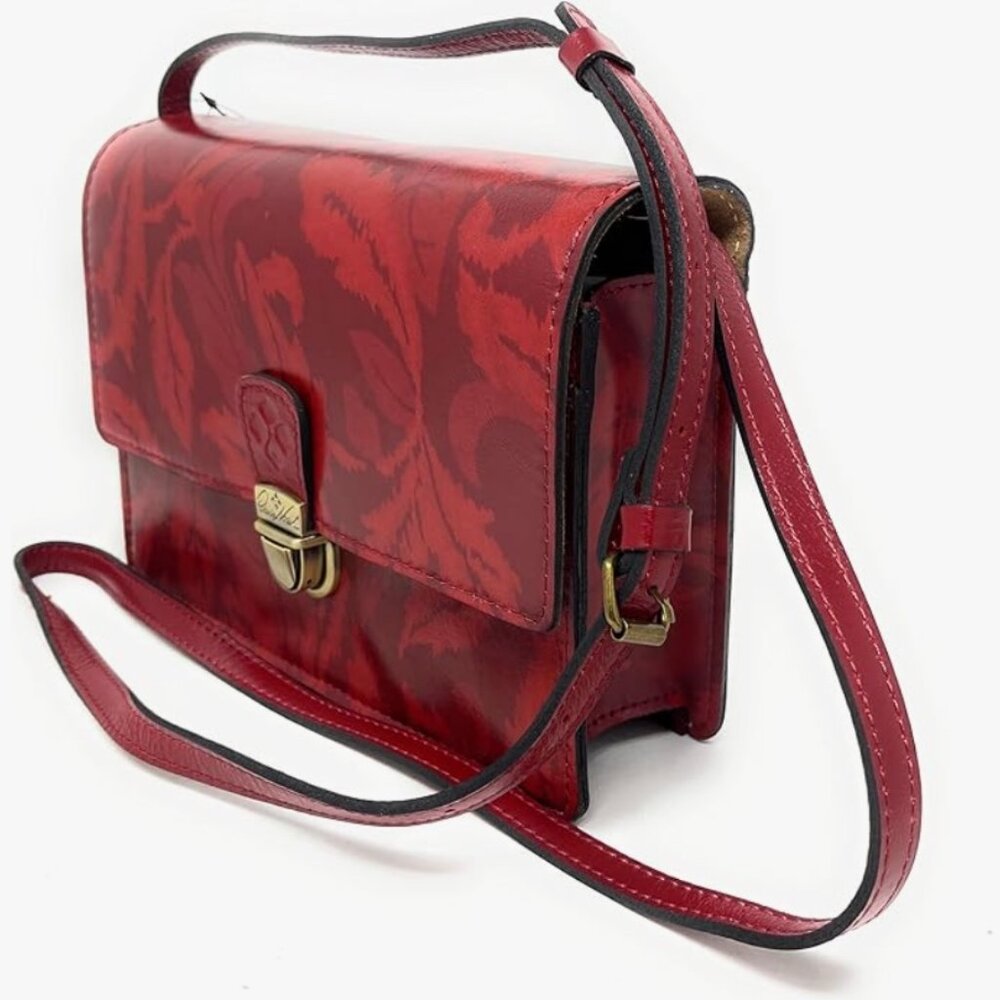 Patricia Nash Locri Leather Crossbody Bag with Dust Bag New - Picture 2 of 5